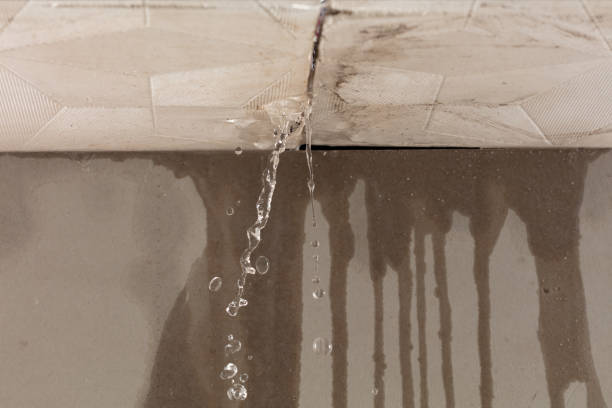 Professional Flood Damage Cleanup technician working in Dola, OH